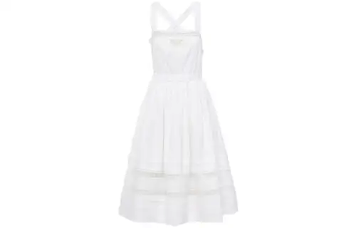 PRADA SS22 Sleeveless Dress Women's White