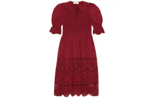 GUCCI SS23 Short Sleeved Dress Women's Black