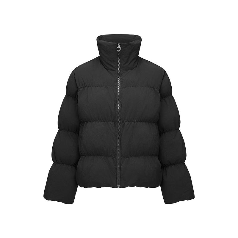 Skechers Basic Sports Collection Puffer Jacket Women's Carbon Black