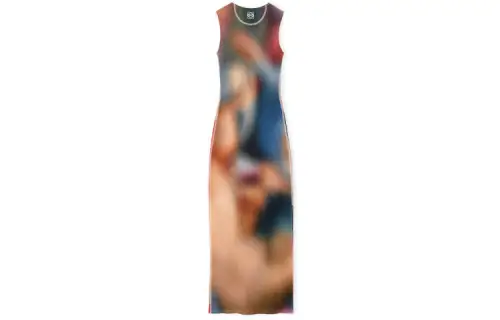 LOEWE Blur Print Tank Dress 'Multicolor'