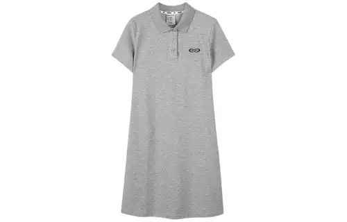Skechers Short Sleeved Dress Women's Medium Heather Gray