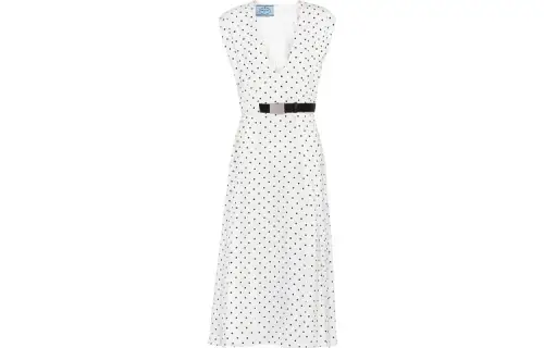 PRADA SS21 Sleeveless Dress Women's White