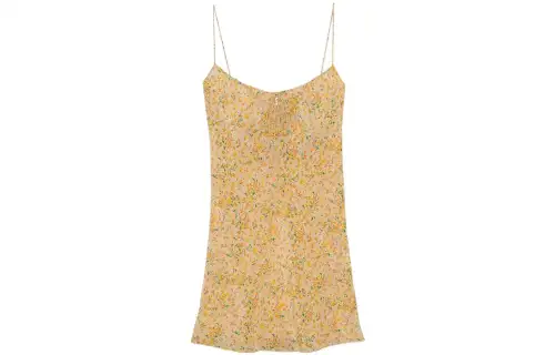 SAINT LAURENT Allover Floral Printed Mini Dress