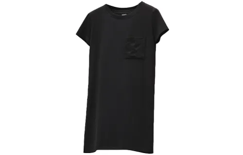 HERMES Short Sleeved Dress Women's Black