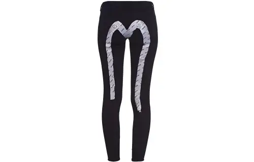 EVISU Jeans Women's Black Moderate Slim Fit Pants
