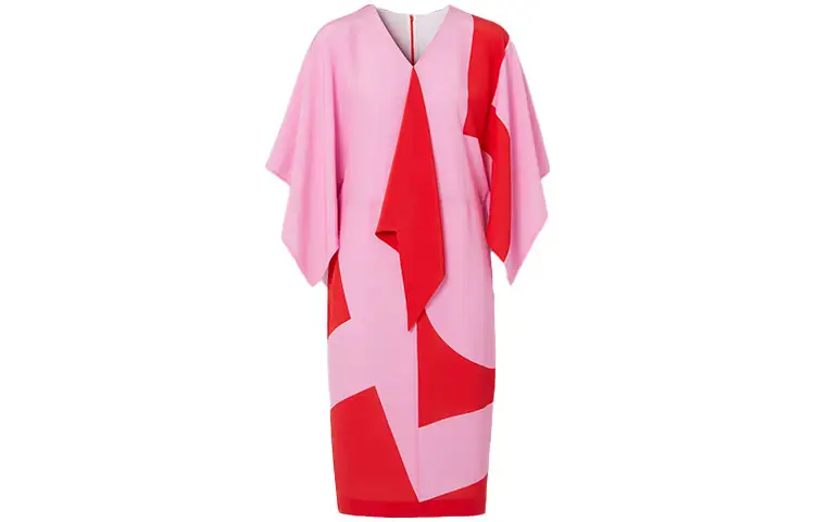 Burberry Short Sleeved Dress Women's Pink