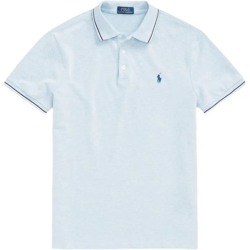 Polo Ralph Lauren SS24 Polo Shirt Custom Slim Fit Men's Blue