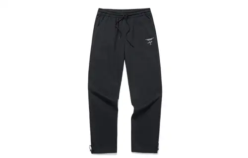 ANTA Variety Training Collection Knitted Sweatpants Women's Black Moderate Cuffed Pants