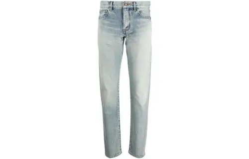 SAINT LAURENT Button Detailed Skinny Jeans