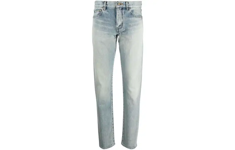 SAINT LAURENT Button Detailed Skinny Jeans