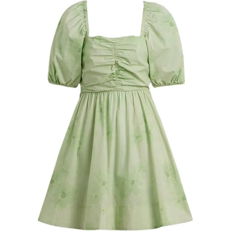 COACH Short Sleeved Dress Women's Green