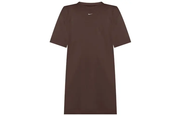 Nike Sportswear Essential Short Sleeved Dress Women's Baroque Brown/Canvas