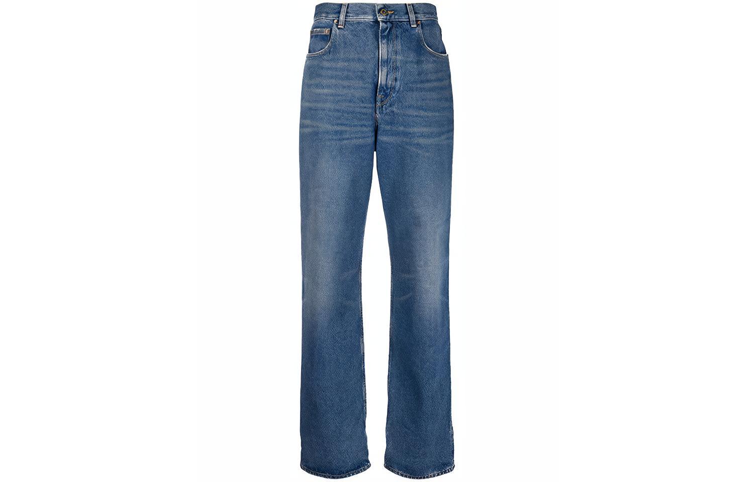 Женские штаны Golden Goose Wide-Leg Denim (синие)