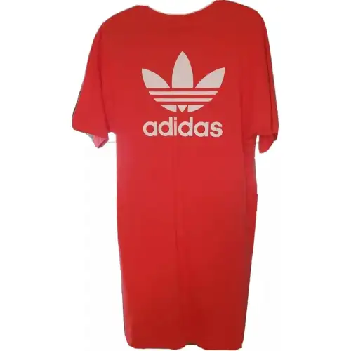 Adidas Originals Women's Trefoil Dress Short Sleeved Dress Women's Shimmery Red