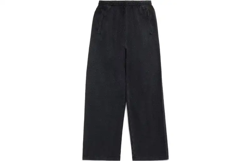 Balenciaga SS23 Knitted Sweatpants Loose Fit Women's Black