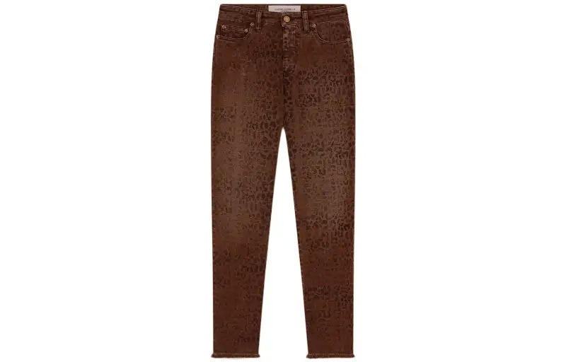 Golden Goose Leopard Printed Skinny Jeans