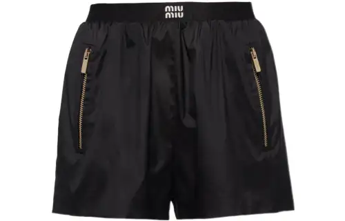 Miu Miu 2020s logo short trousers