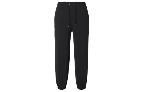 Jordan Casual Fleece Lined Thermal Loose Fit Knitted Sweatpants Women's Black