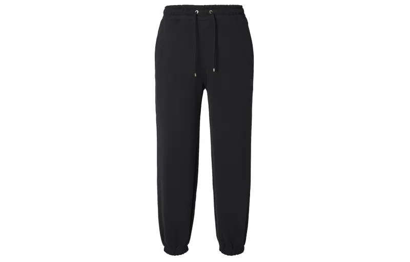 Jordan Casual Fleece Lined Thermal Loose Fit Knitted Sweatpants Women's Black