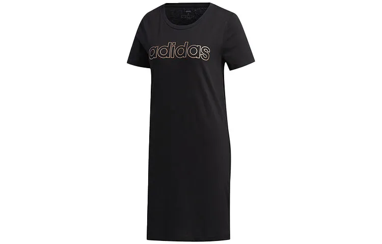 Adidas Short Sleeved Dress Women's Black