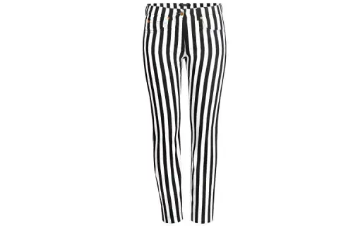 LOUIS VUITTON Jeans Women's Black White Two Tone