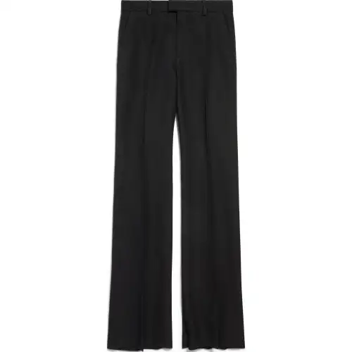 Balenciaga pleat-detail flared trousers