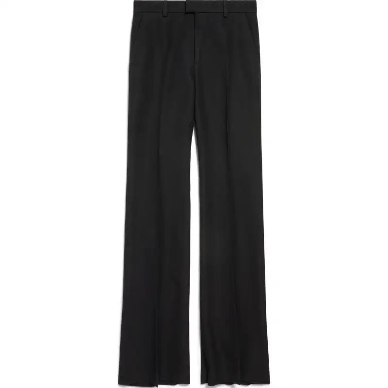 Balenciaga pleat-detail flared trousers