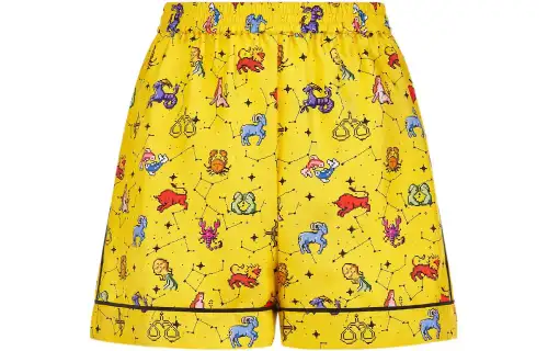 DIOR FW23 Casual Shorts Women's Yellow