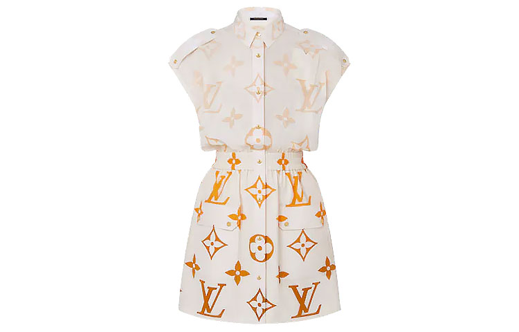 Женское платье Louis Vuitton SS21 (белое)