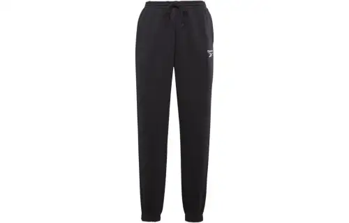 Reebok Knitted Sweatpants Women's Black Moderate Cuffed Pants
