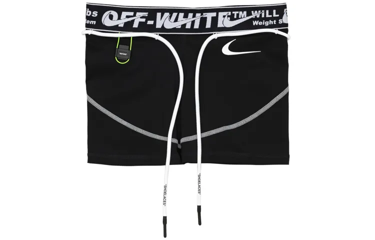 OFF WHITE X Nike Women's Training Shorts Black
