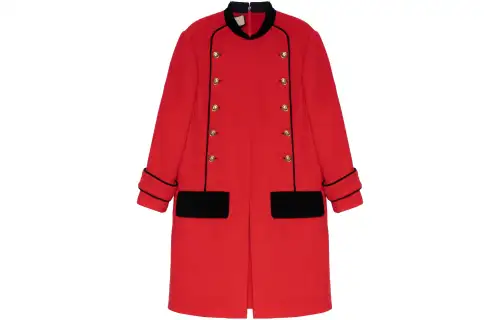 【Previous Season】velvet-trimmed retro-tweed dress