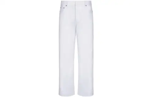DIOR Jeans Women's White Moderate Straight Fit Pants
