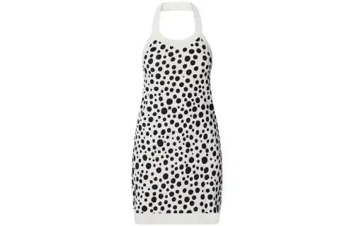 LOUIS VUITTON x Yayoi Kusama SS23 Sleeveless Dress Women's Black White