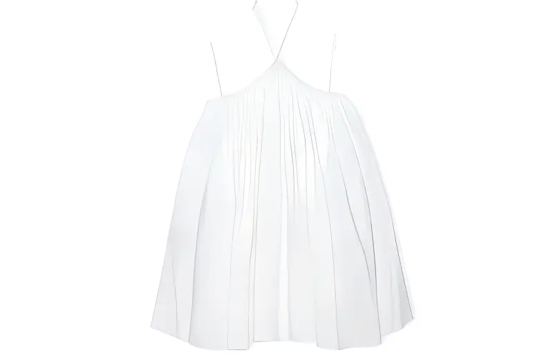 LOEWE Sleeveless Dresses Women's White Moderate Short