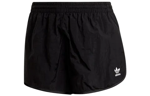 Adidas Originals Casual Shorts Women's Black Moderate Straight Fit Pants