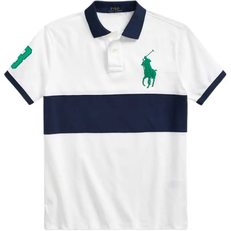 Polo Ralph Lauren Big Pony SS24 Polo Shirt Custom Slim Fit Men's White
