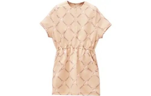 HERMES Short Sleeved Dress Women's Pink