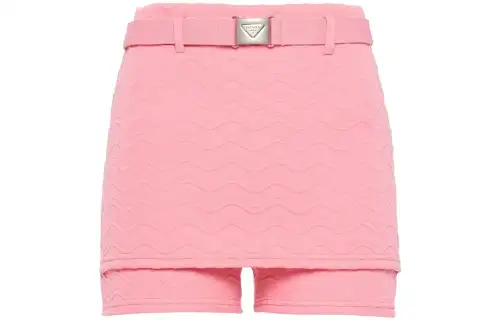 PRADA Jacquard Shorts Pink