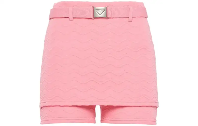 PRADA Jacquard Shorts Pink