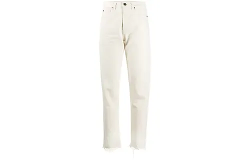 SAINT LAURENT Distressed hem Straight leg Jeans