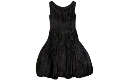 LOEWE Sleeveless Dresses Women's Black Crew Neck Moderate Mid Length