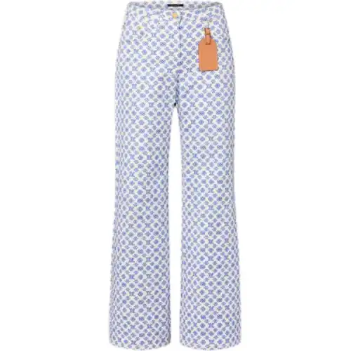 LOUIS VUITTON Blurry Monogram Boot-Cut Jeans