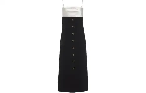 MIU MIU SS23 Slip Dress Women's Black
