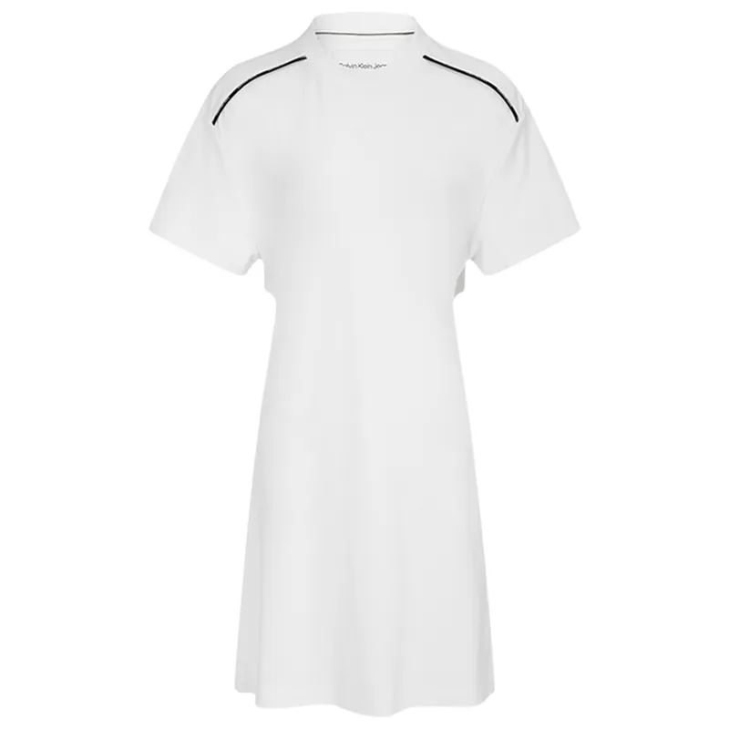CALVIN KLEIN Short Sleeved Dress Women's White