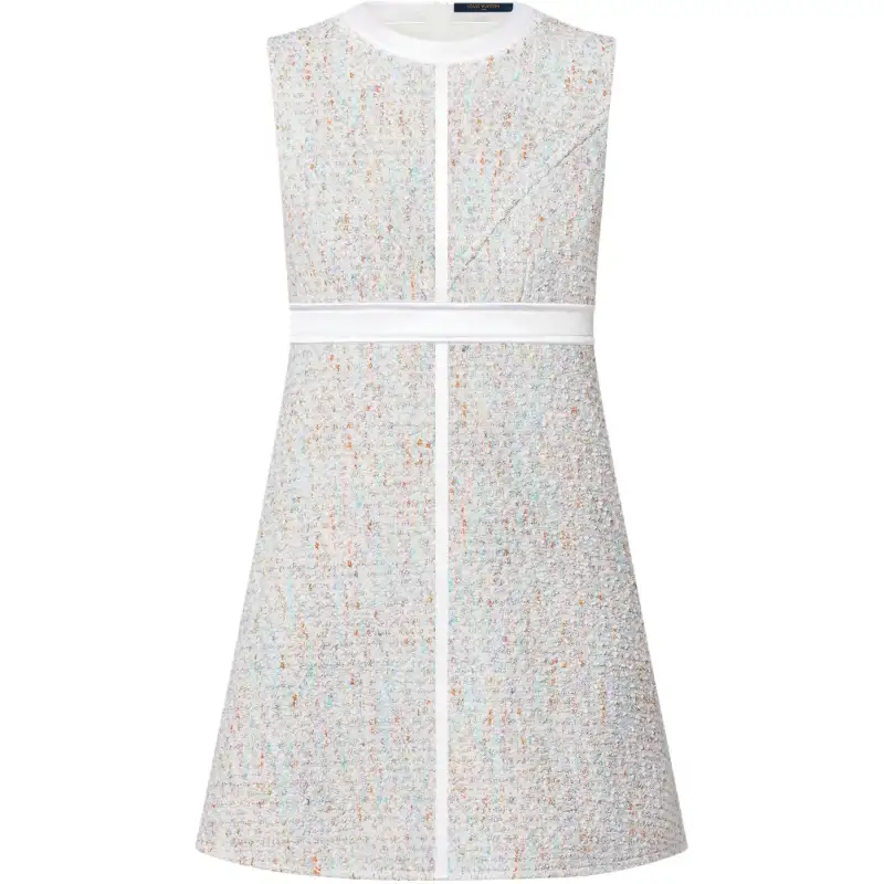LOUIS VUITTON SS22 Sleeveless Dress Women's Silver