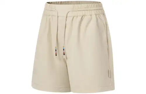 Li Ning Casual Shorts Women's Light Milk Umber