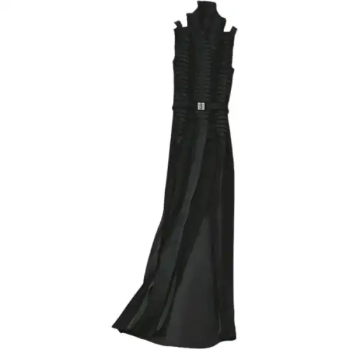 HERMES Sleeveless Dresses Women's Black Moderate