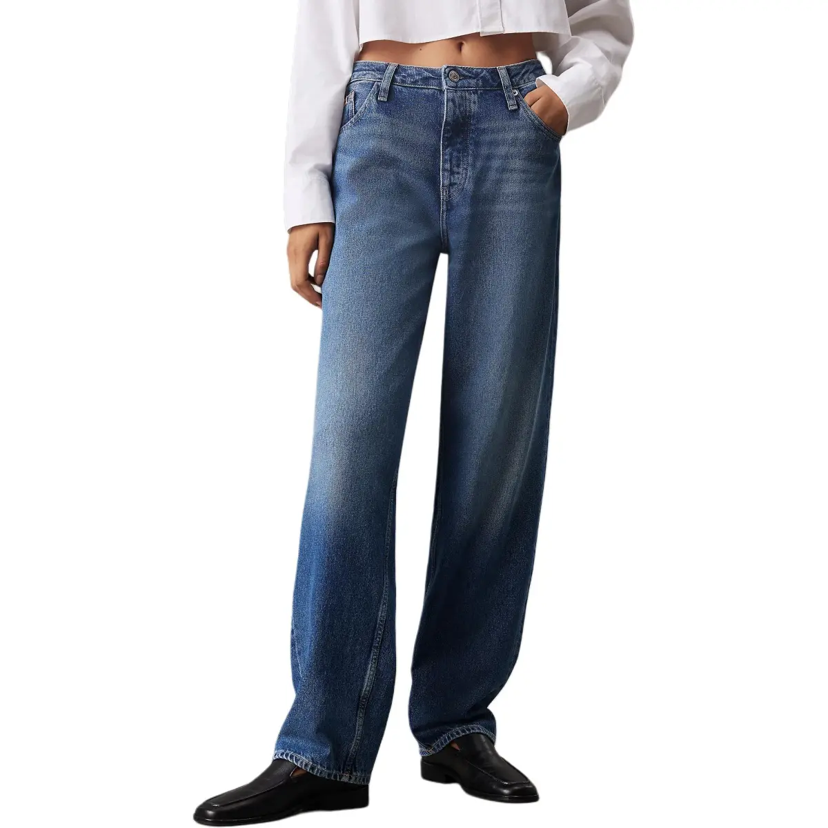 CALVIN KLEIN Jeans Europe Version Women's Medium Blue