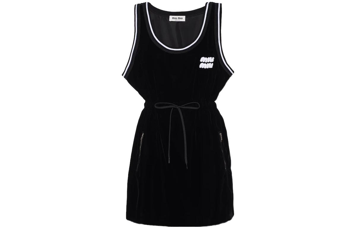 MIU MIU FW22 Sleeveless Dress Women's Black